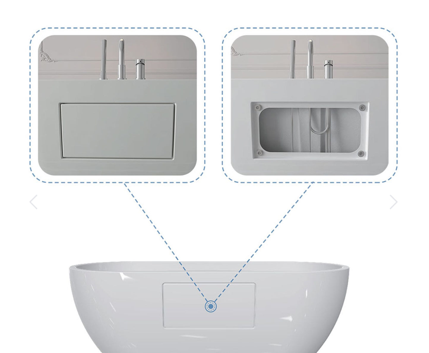Bain bordure de mûr ARGONIA 60x30