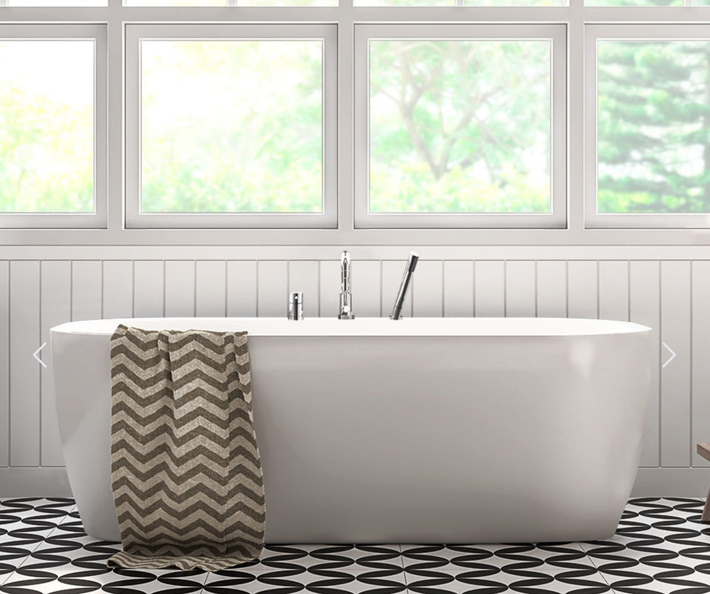 Bain bordure de mur ARCADIA 59x30