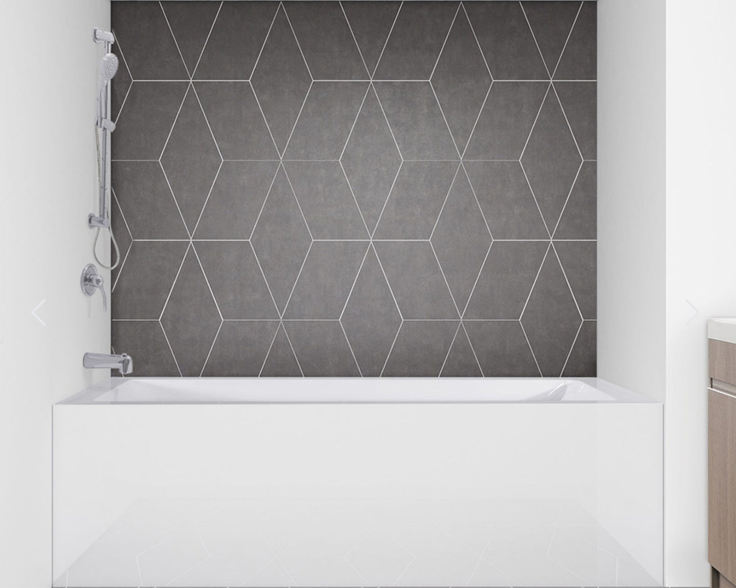 Bain en alcôve 60x30x22 moderne