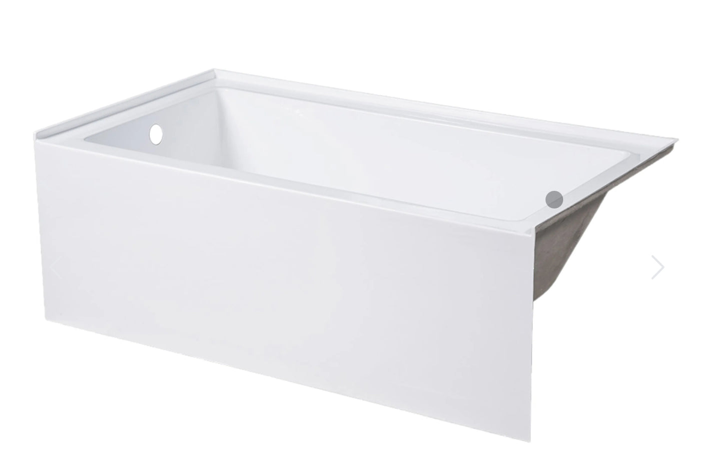 Bain en alcôve 66x32x16 peu profond
