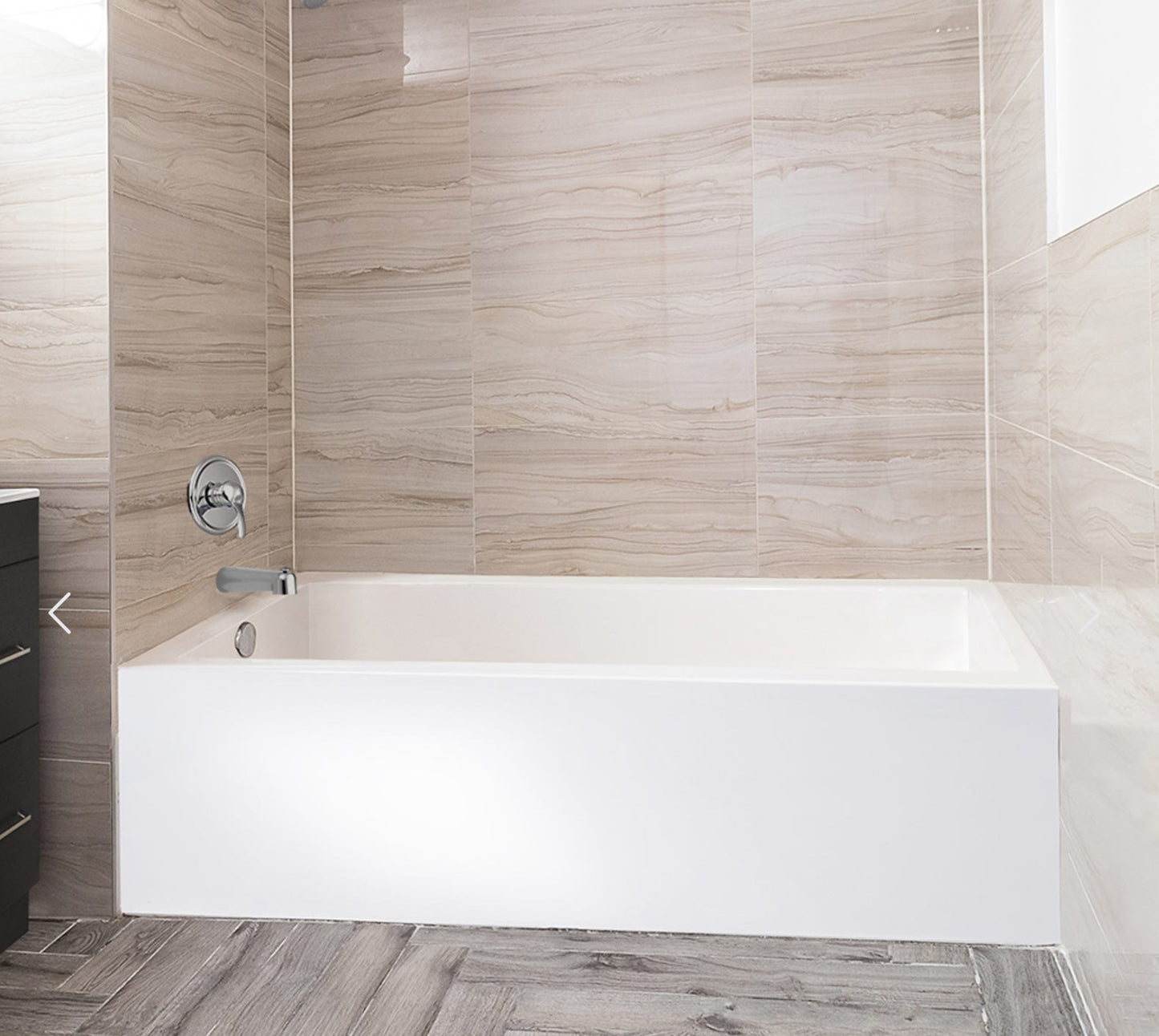 Bain en alcôve 66x32x16 peu profond