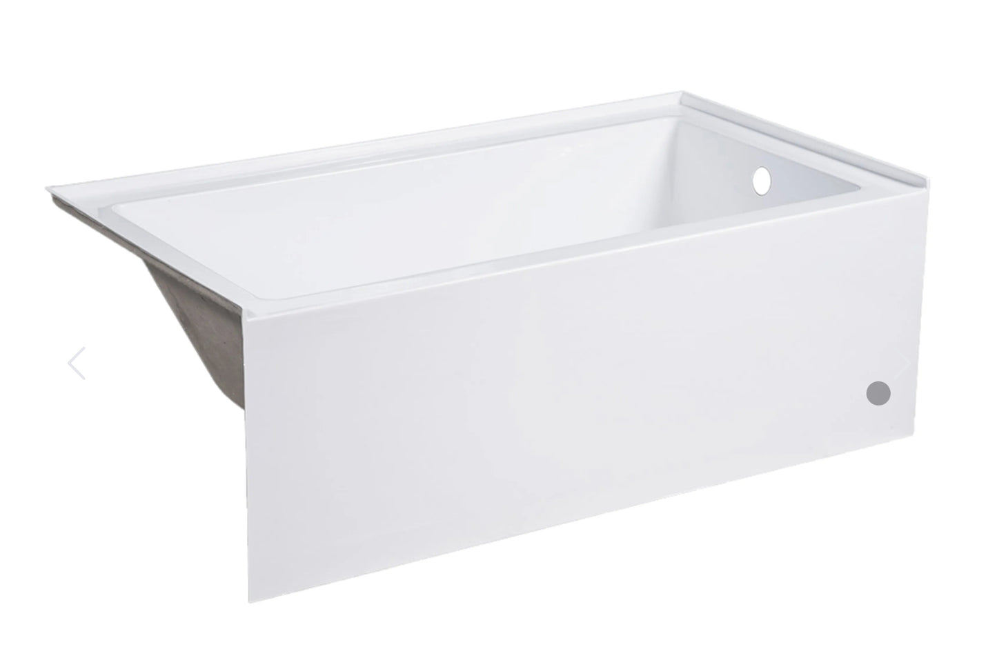 Bain en alcôve 66x32x16 peu profond