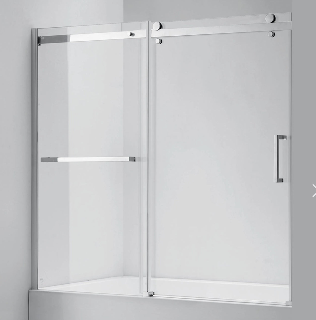 Porte de bain douche SHERWOOD 60 po chrome