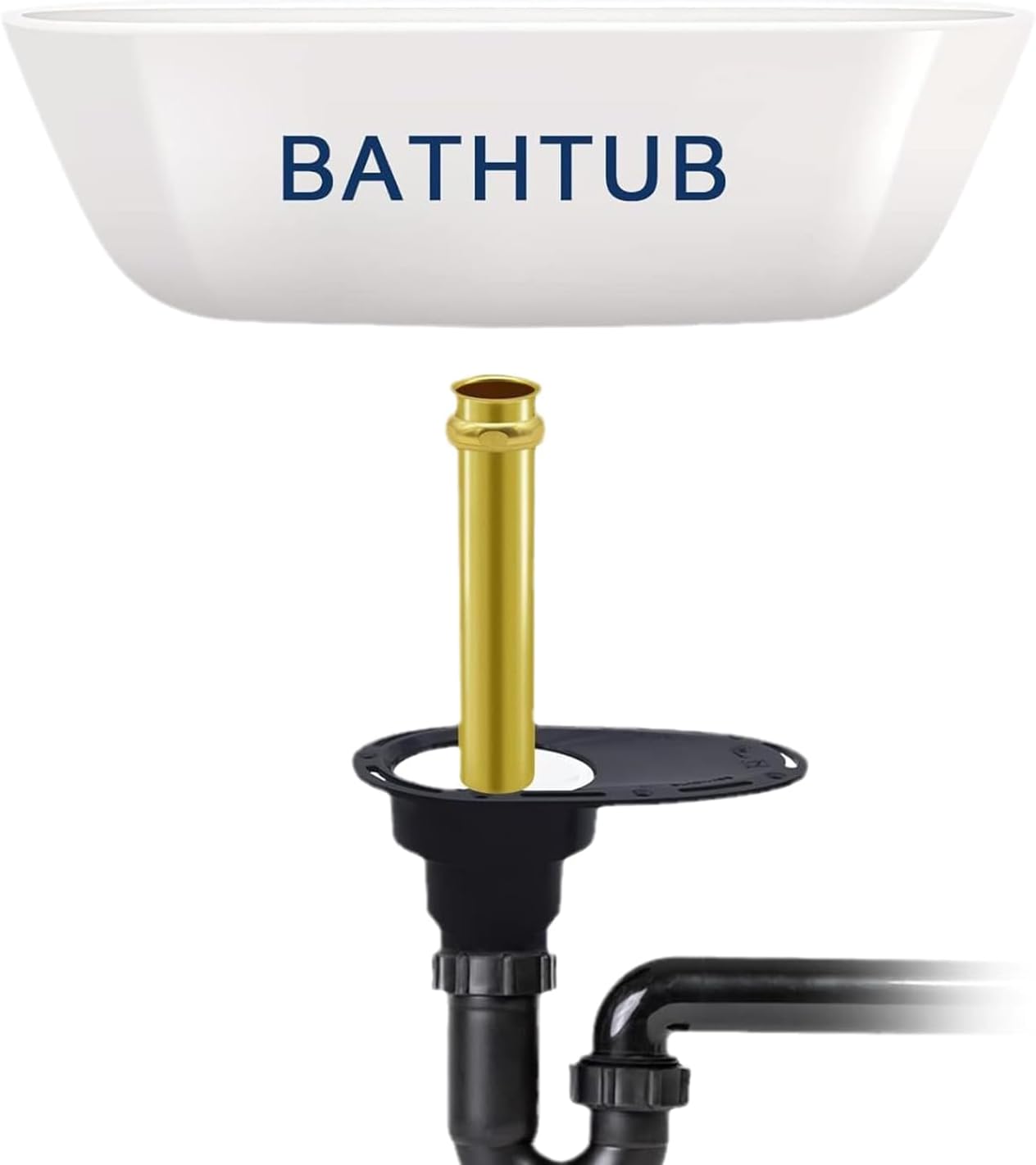 Ensemble d'installation de drain pour bain autoportant