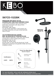 Robinet de douche AMHERST 2 couleurs disponibles