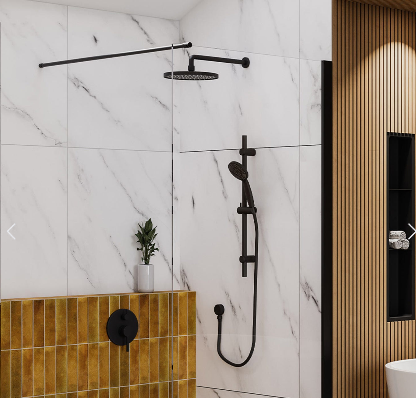 Robinet de douche AMHERST 2 couleurs disponibles