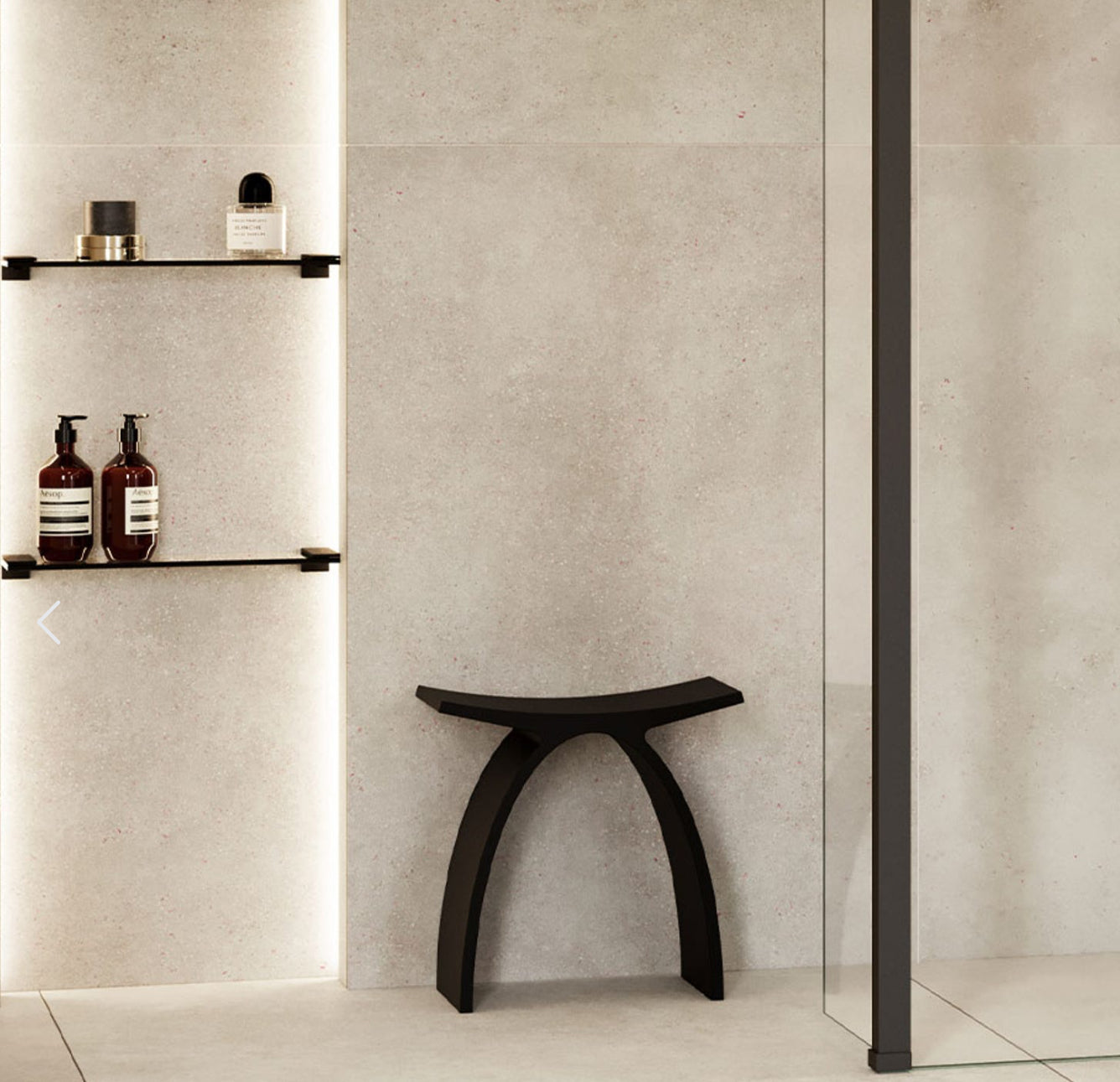 Tabouret de salle de bain BAYROBERTS 2 couleurs disponibles