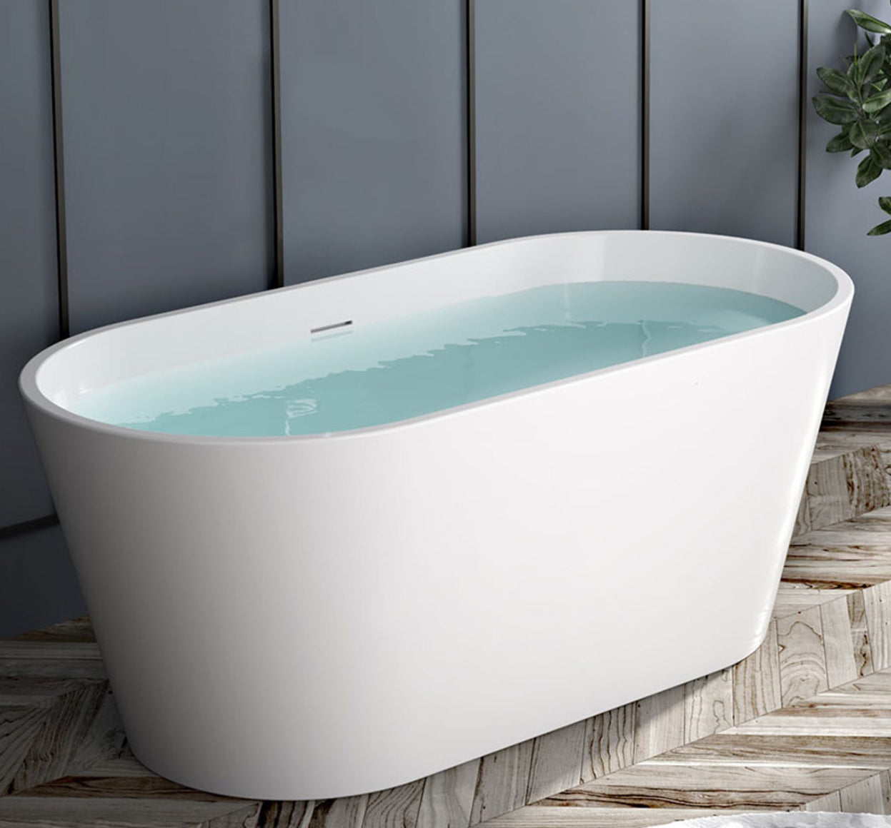 Bain autoportant moderne oval 60 x 29