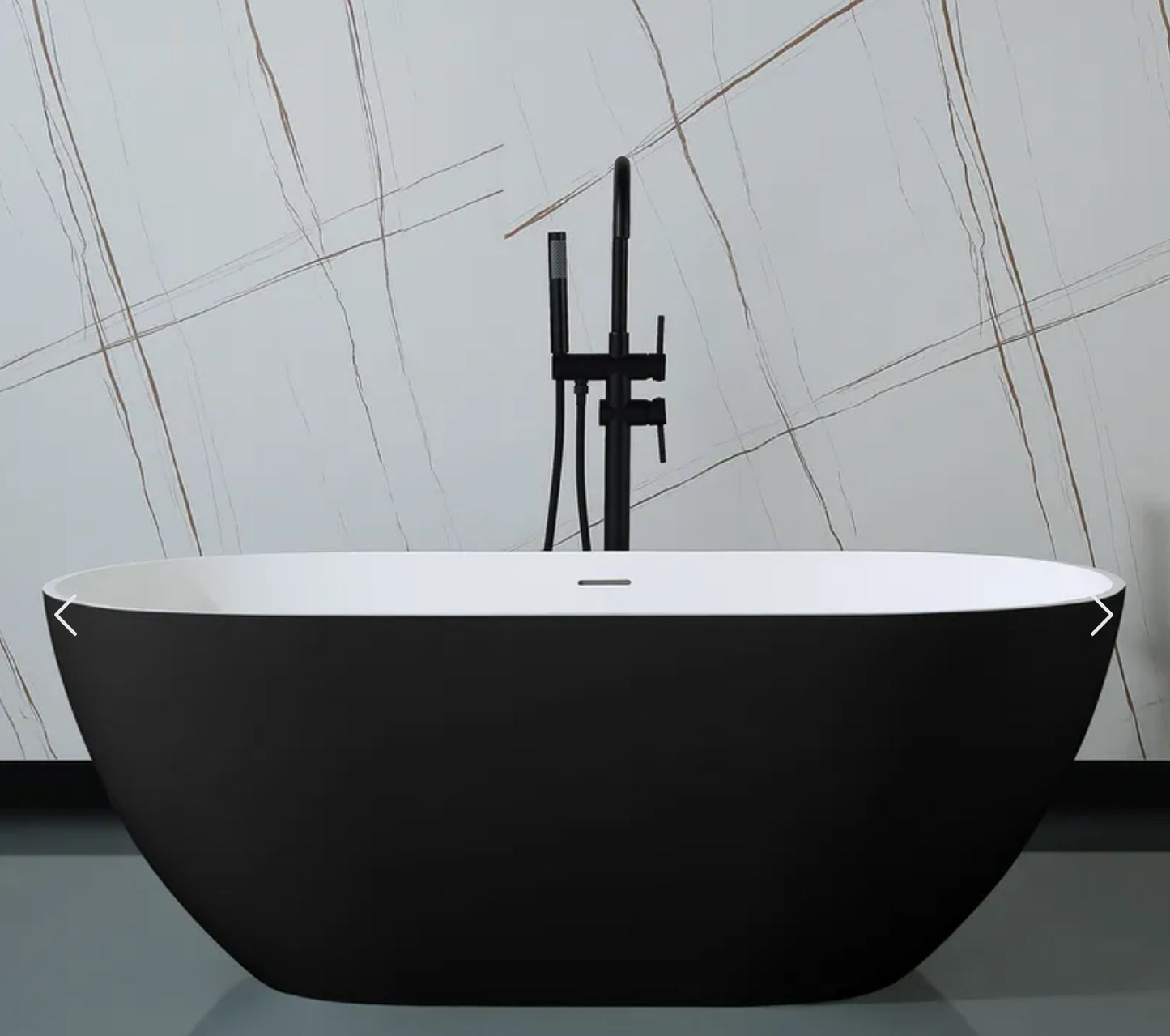 Bain ALLEN fait de Corian 59x30
