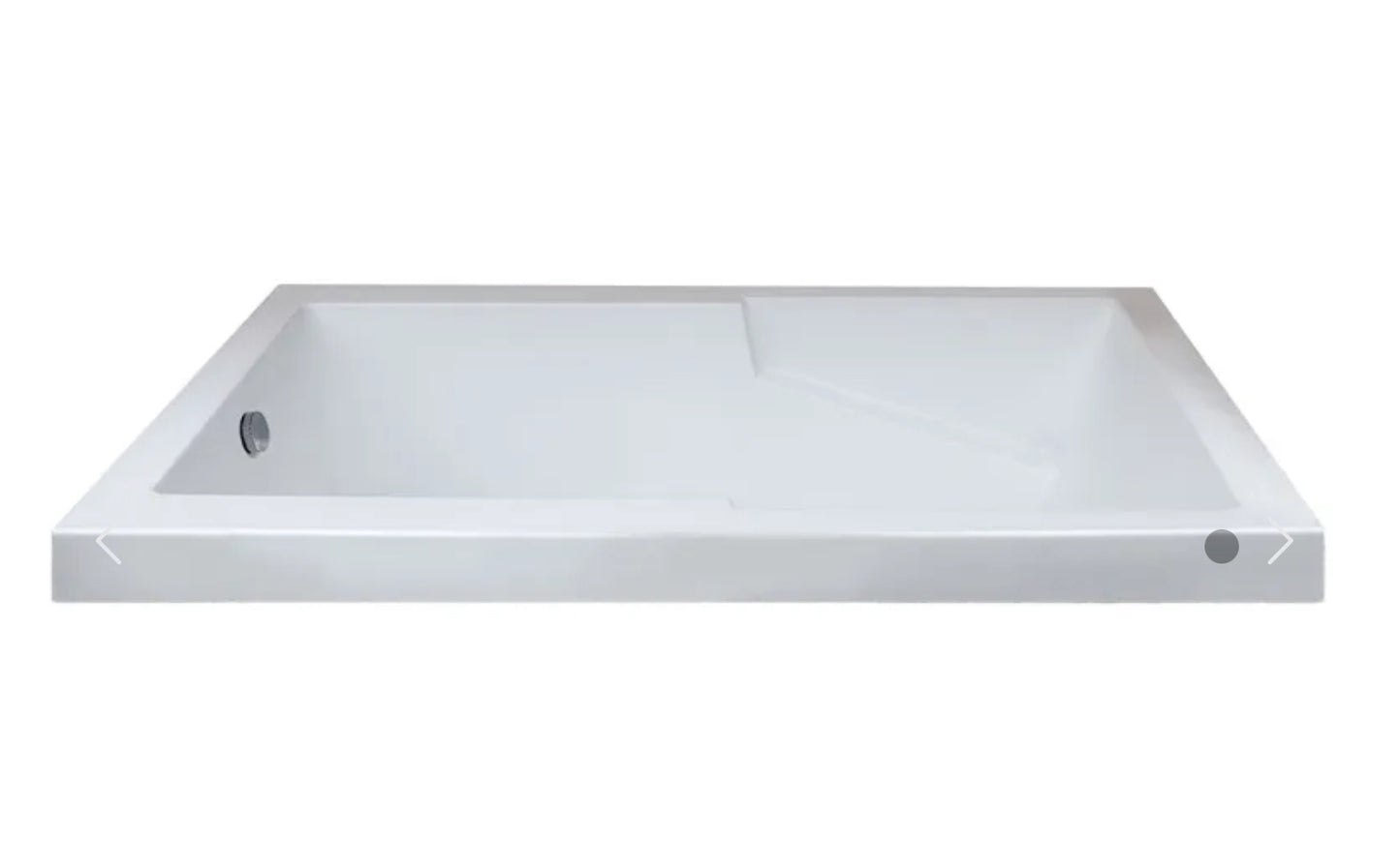 Bain moderne en alcôve encastré 60x32