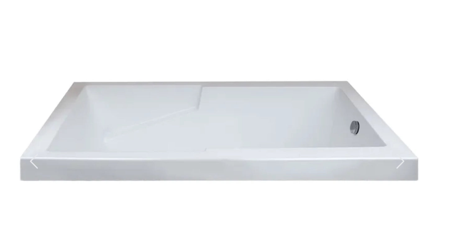 Bain moderne en alcôve encastré 60x32