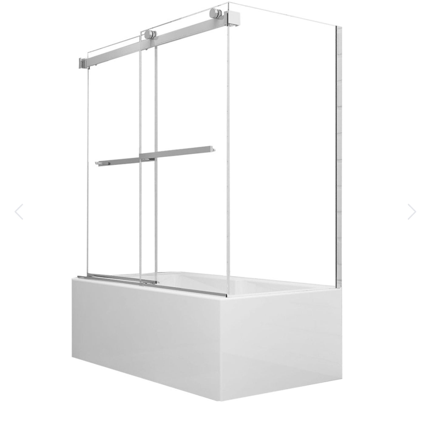 Bain pour coin JUNEAU 60x32x22 avec portes en verre 2 emplacements de drain disponibles