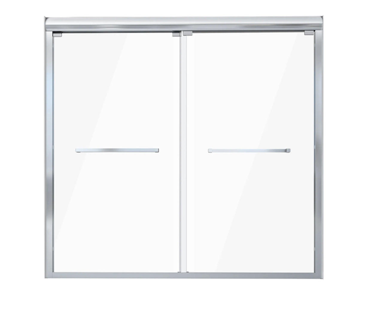 Porte de bain-douche BLUFF  60 po / 54 po / 48 po chrome