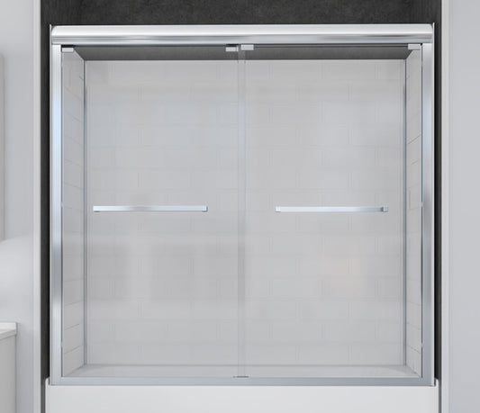Porte de bain-douche BLUFF  60 po / 54 po / 48 po chrome