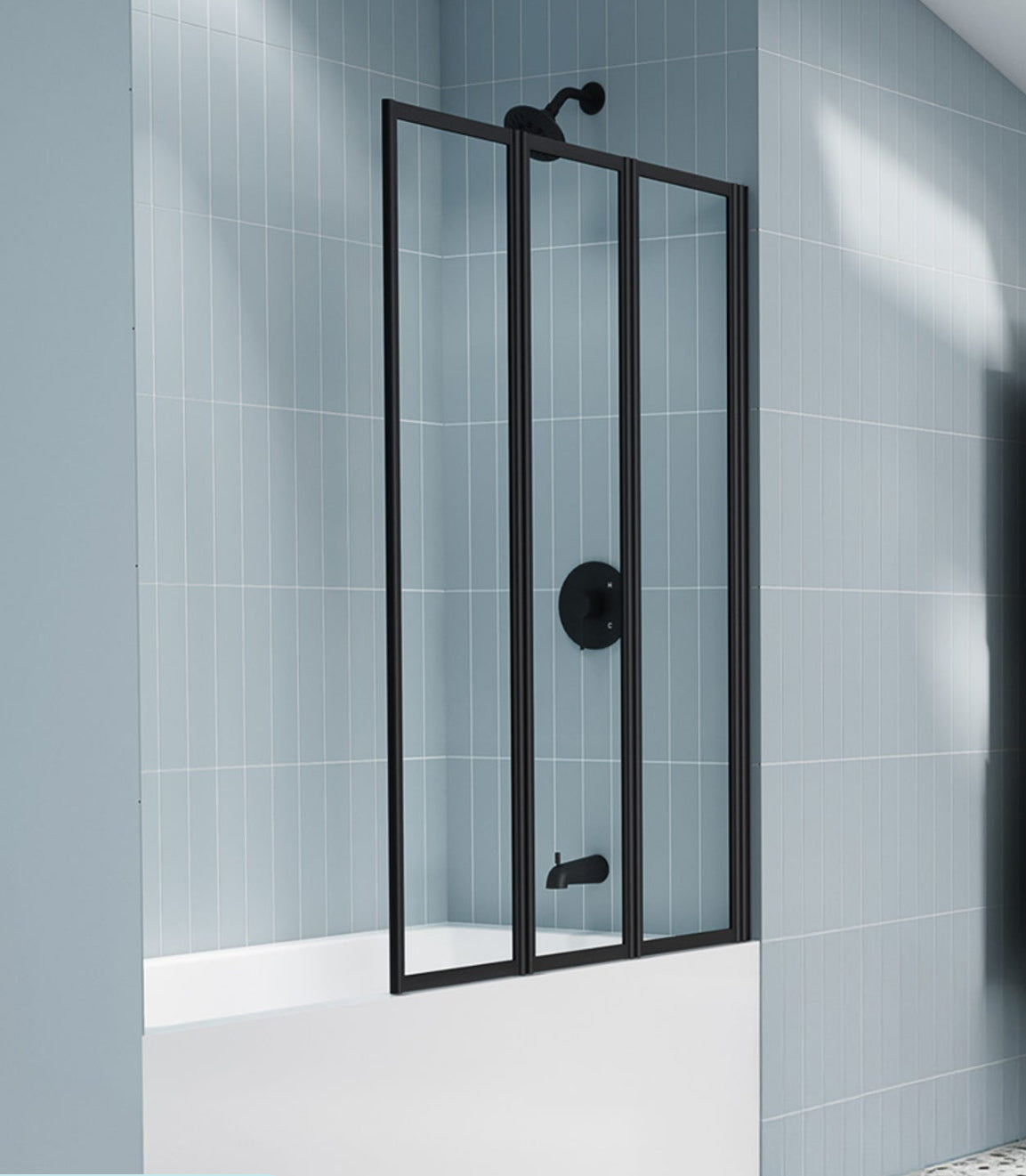 Écran de verre accordéon ROGERS 2 couleurs disponibles