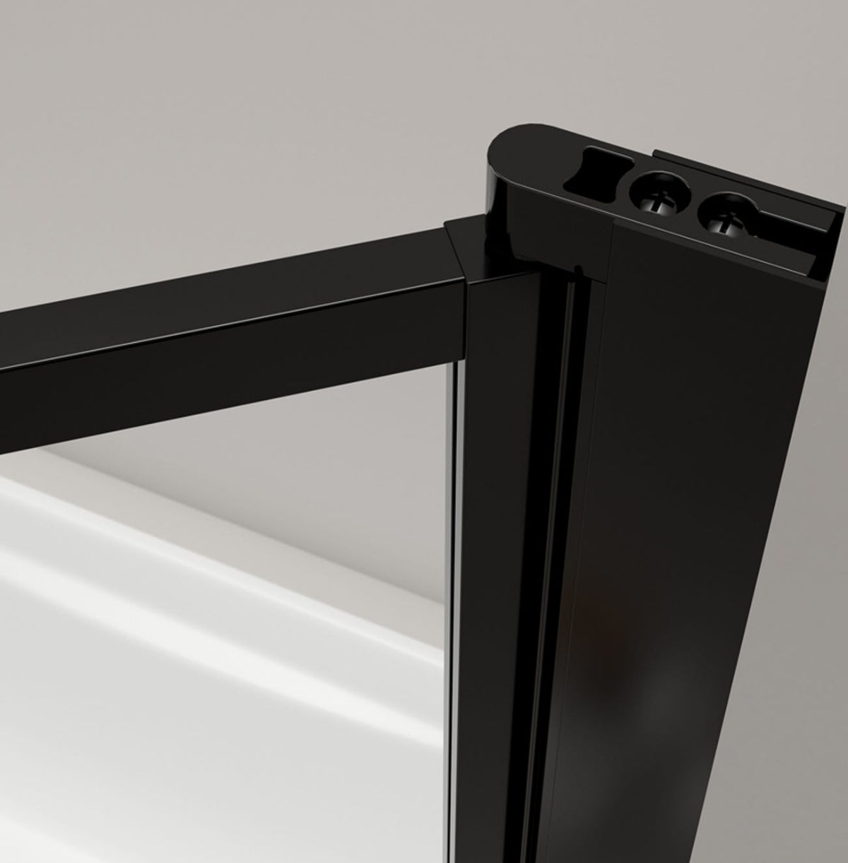 Écran de verre pivotant NORTH noir mat