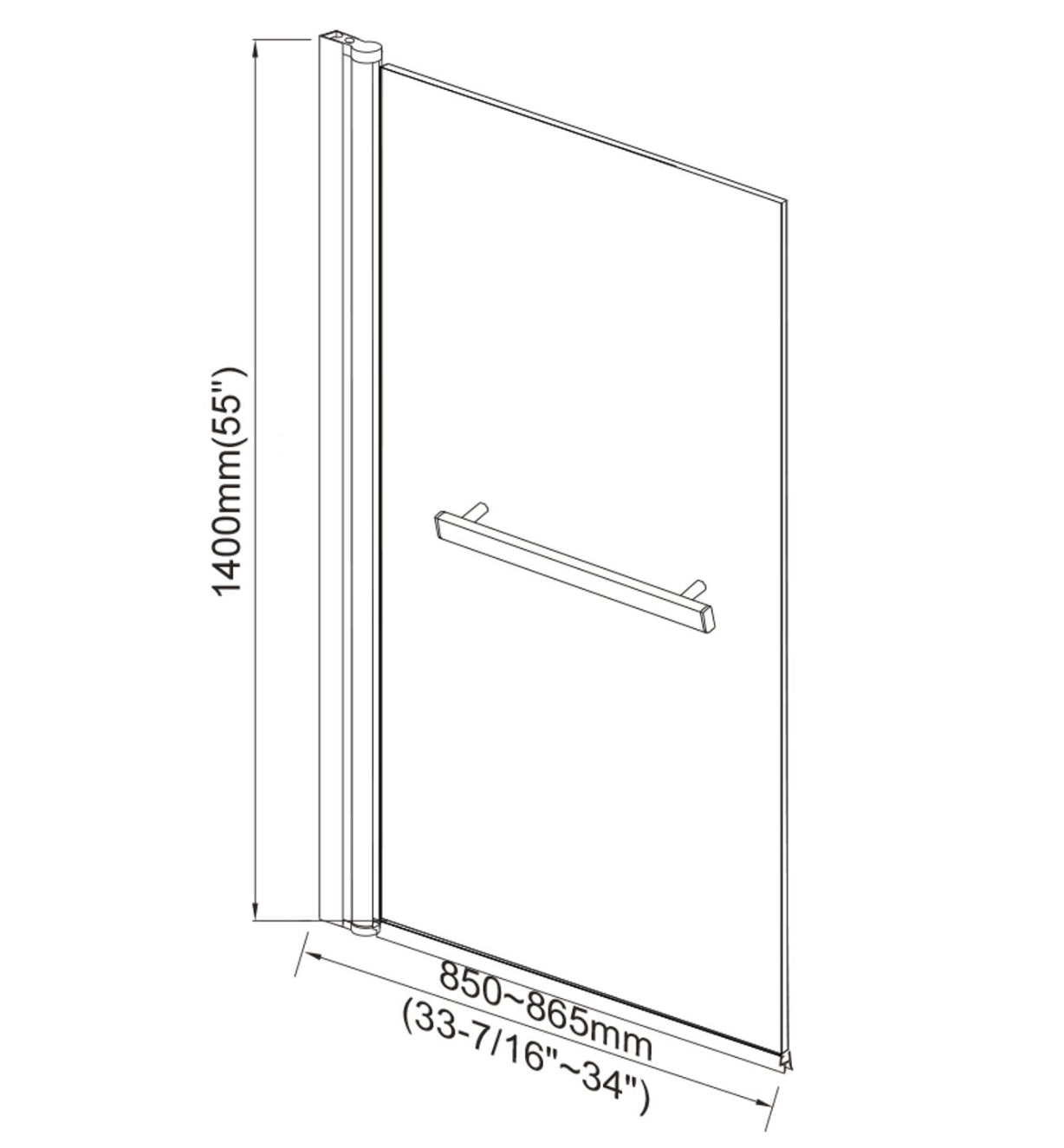Écran de verre pivotant SPRING 2 couleurs disponibles