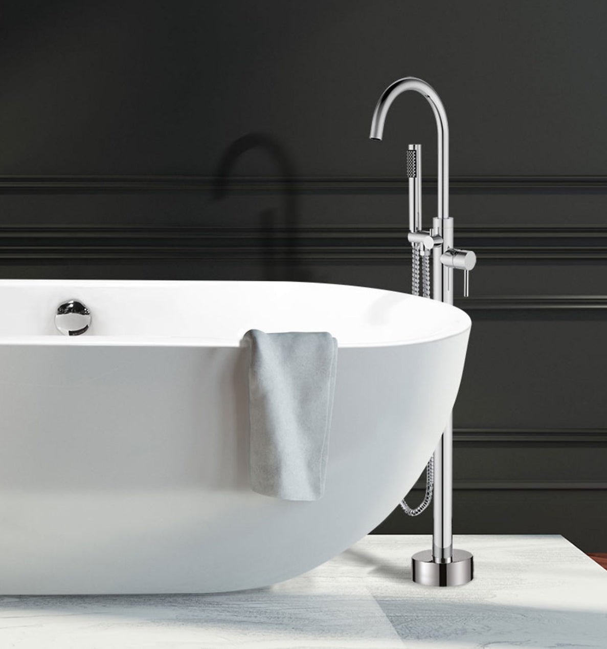 Robinet de bain sur pieds OSHKOSH 3 couleurs disponibles