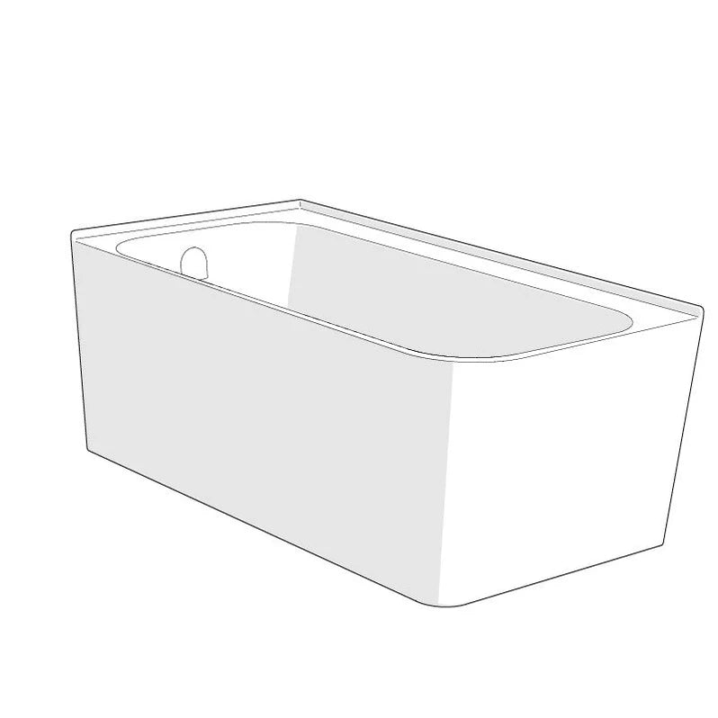 Bain en coin FAIRBANKS 59x30x24 2 options de drain