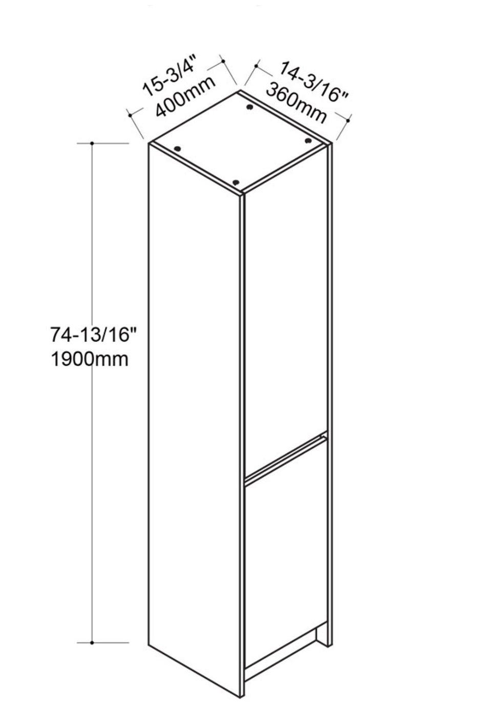 Meuble de rangement DEERFIELD 16 po