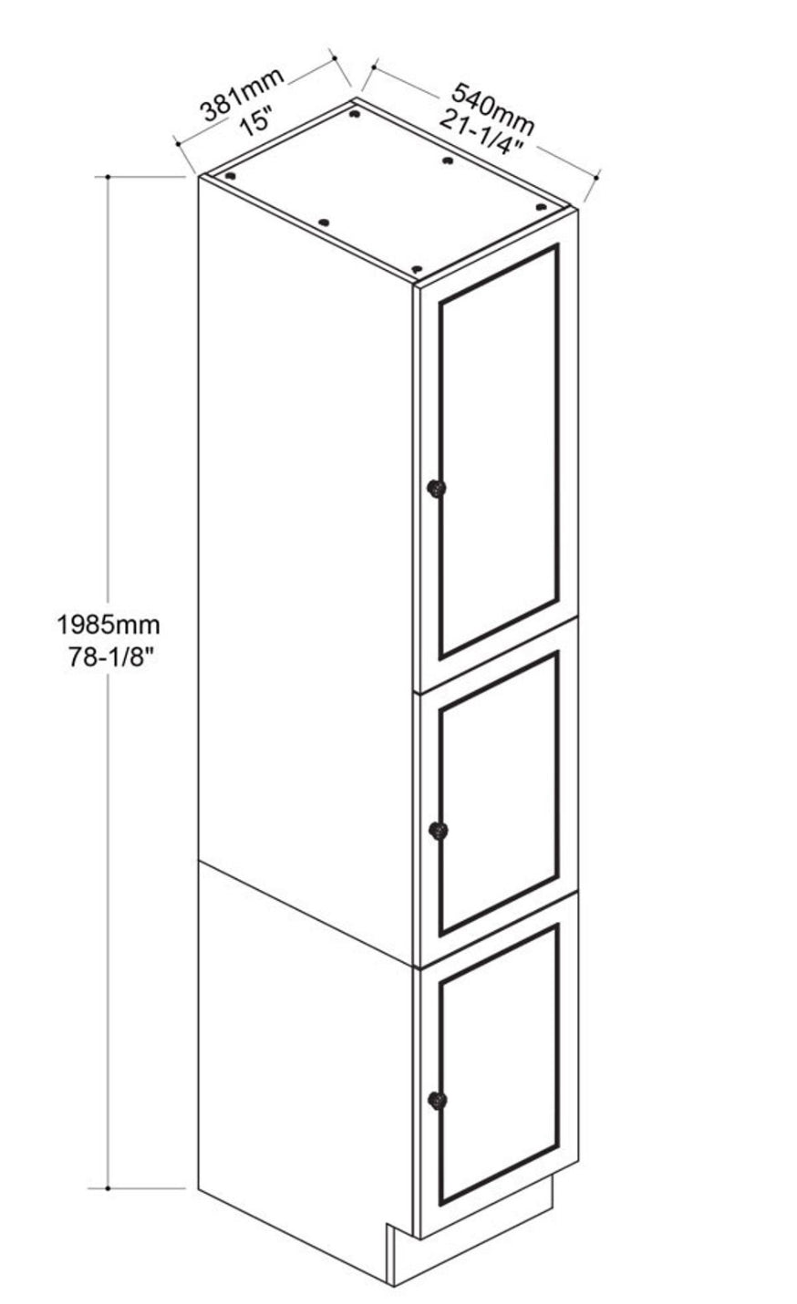 Meuble de rangement de plancher DAVIE 15 po