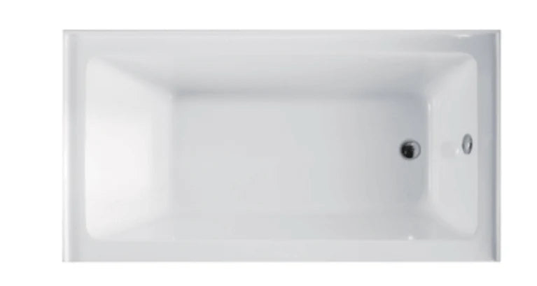 Bain douche en alcôve moderne rectangulaire 60x32 po
