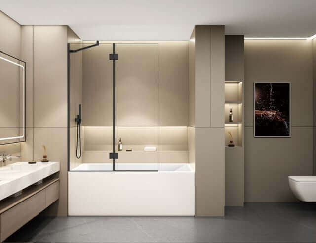 Écran de verre pliable FAYETTE 2 couleurs disponibles