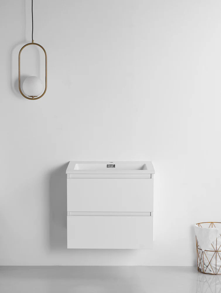 Vanité de salle de bain mural POMPANO 48 po / 40 po / 32 po / 24 po fini satiné