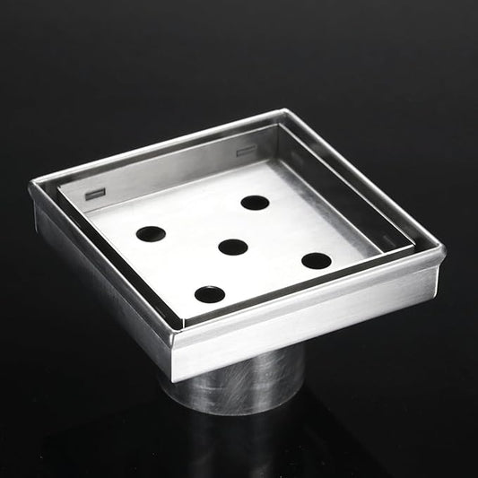 Drain de douche plusieurs dimensions disponibles carré et rectangles avec grille insert carrelage amovible