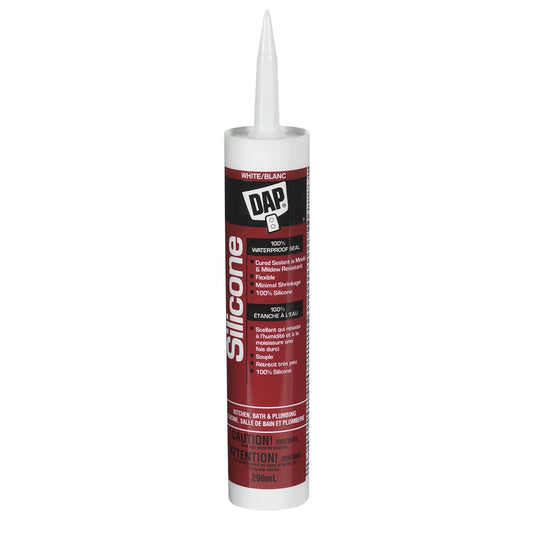 Scellant Silicone Blanc DAP pour salle de bain