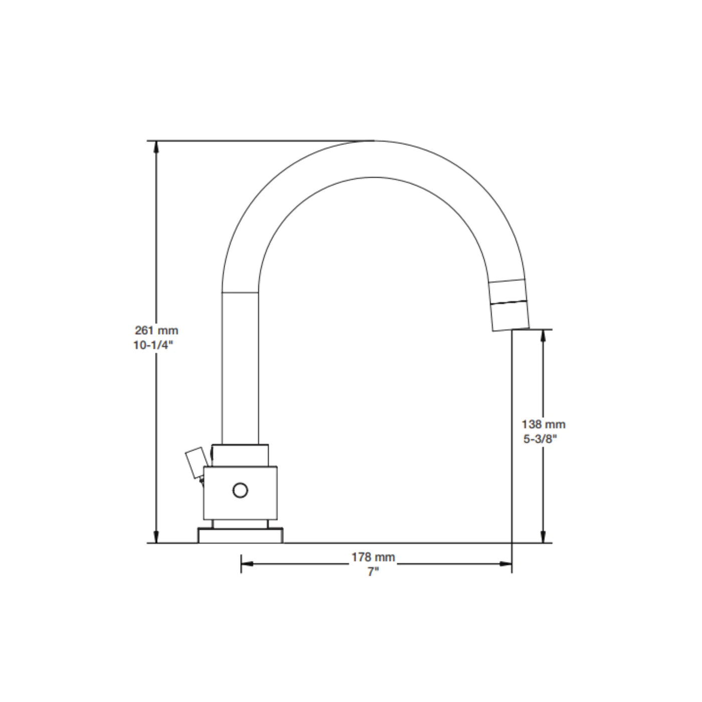 Robinet de vanité ACTON par Baril  4 couleurs disponibles